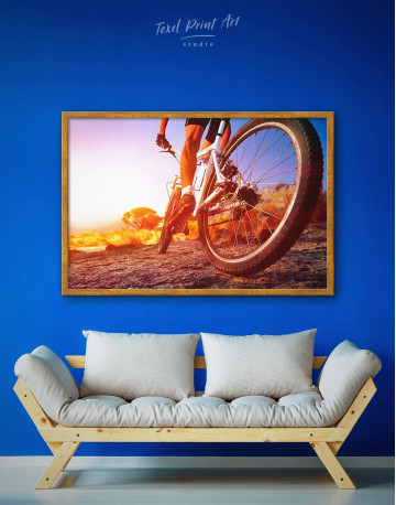 Framed Off Road Cycling Canvas Wall Art - image 1