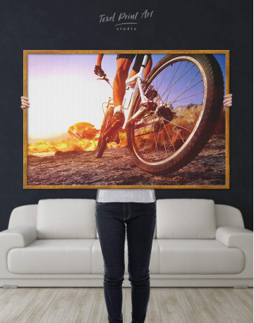 Framed Off Road Cycling Canvas Wall Art - image 2