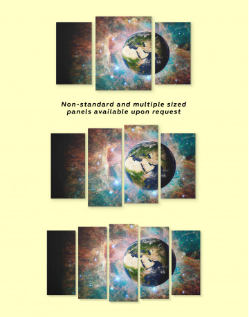 Planet Earth View Canvas Wall Art - image 2