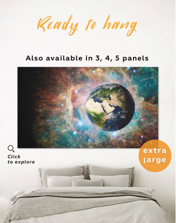 Planet Earth View Canvas Wall Art
