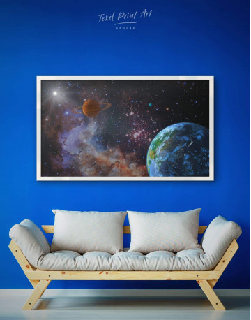 Framed Cosmos View Canvas Wall Art - image 1