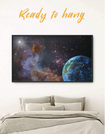 Framed Cosmos View Canvas Wall Art