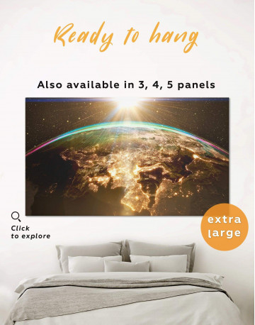 Earth View Canvas Wall Art