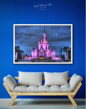 Framed Disney Castle Canvas Wall Art - image 3