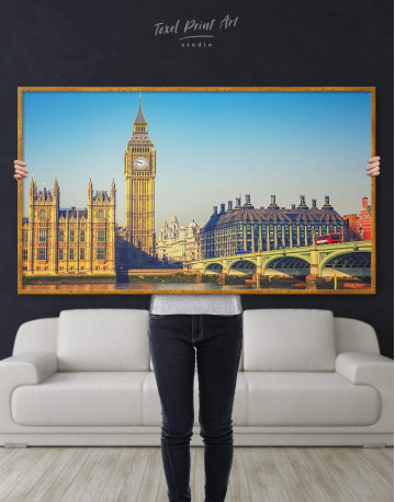 Framed London Great Britain Capital Canvas Wall Art - image 2