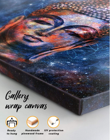 Space Buddha Canvas Wall Art - image 1