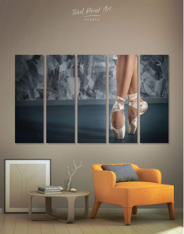 5 Panels Ballerina Canvas Wall Art