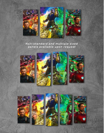 4 Pieces Avengers Infinity War Canvas Wall Art - image 3