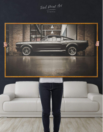 Framed Ford Mustang GT 500 Canvas Wall Art - image 2