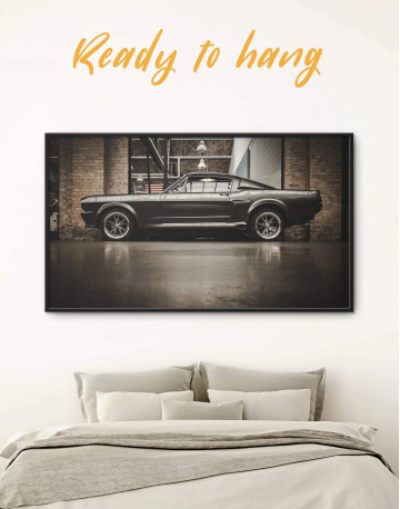 Framed Ford Mustang GT 500 Canvas Wall Art