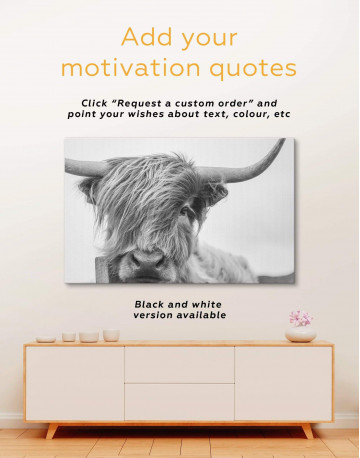 Highland Cow Canvas Wall Art - image 4