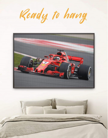 Framed Formula 1 Bolid Canvas Wall Art