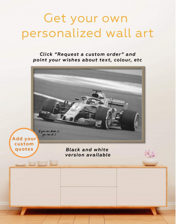 Framed Formula 1 Bolid Canvas Wall Art - image 4