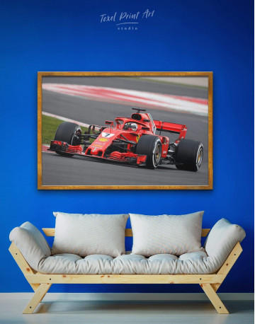 Framed Formula 1 Bolid Canvas Wall Art - image 1