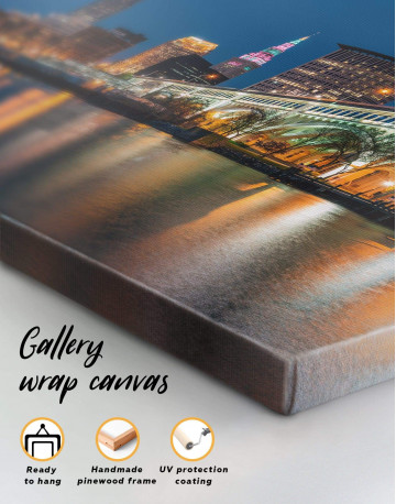 5 Pieces Cleveland Skyline Canvas Wall Art - image 1