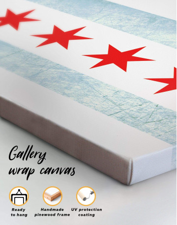 Chicago Flag Canvas Wall Art - image 4