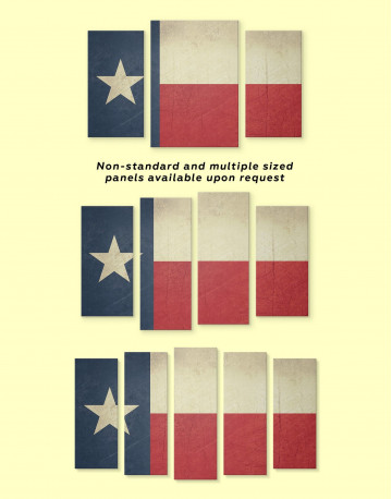 5 Pieces Texas Flag Canvas Wall Art - image 3