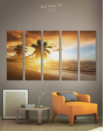 5 Pieces Marine Beach Canvas Wall Art