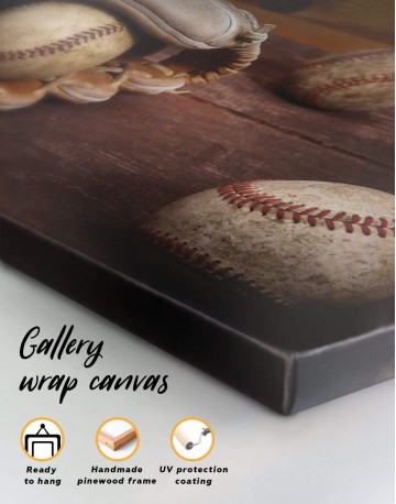 3 Panels Baseball Game Canvas Wall Art - image 1