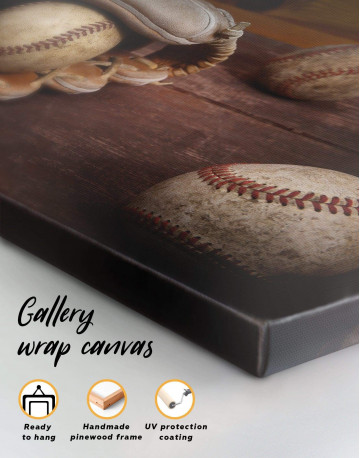 4 Panels Baseball Game Canvas Wall Art - image 1