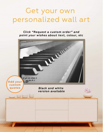 Framed Piano Music Canvas Wall Art - image 4