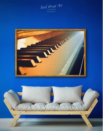 Framed Piano Music Canvas Wall Art - image 1