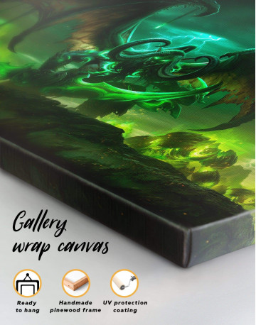 4 Panels Illidan World of Warcraft Canvas Wall Art - image 1