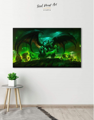 Illidan World of Warcraft Canvas Wall Art