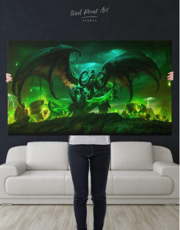 Illidan World of Warcraft Canvas Wall Art - image 2