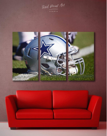 3 Panels Dallas Cowboys Canvas Wall Art