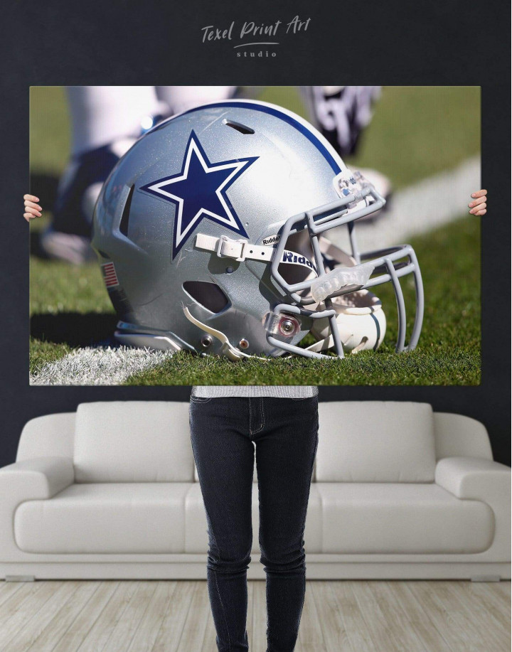 Cowboys Jersey Canvas Wall Art Decor Any Name and Number. 