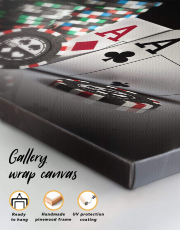 4 Pieces Poker Set Canvas Wall Art - image 1