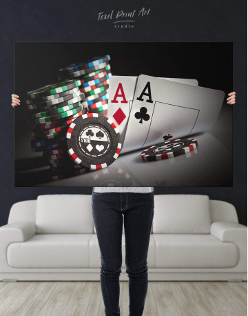 Poker Set Canvas Wall Art - image 5
