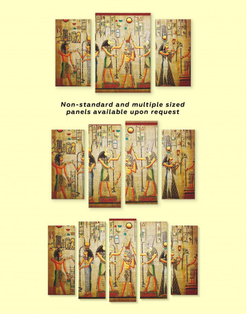 4 Panels Egypt Mythology Canvas Wall Art - image 2