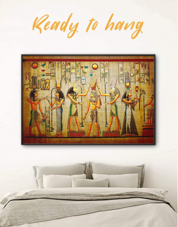 Framed Egypt Mythology Canvas Wall Art