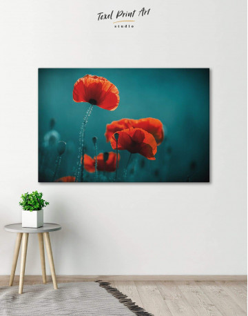 Red Poppy Canvas Wall Art - image 6
