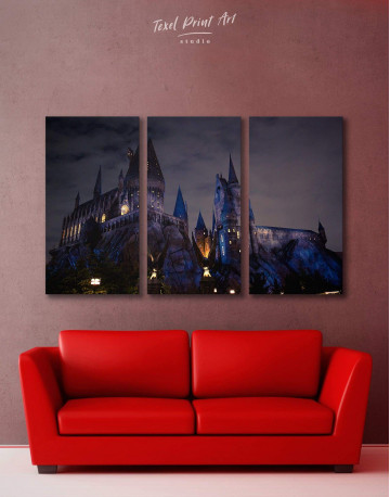 3 Pieces Harry Potter Hogwarts Canvas Wall Art
