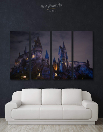 4 Pieces Harry Potter Hogwarts Canvas Wall Art