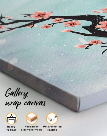 4 Panels Spring Cherry Blossom Canvas Wall Art - image 4