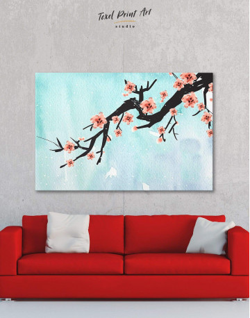 Spring Cherry Blossom Canvas Wall Art