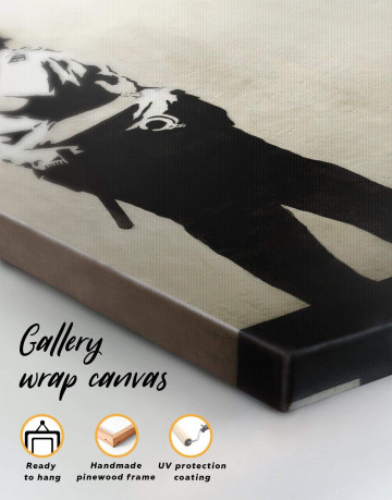 Kissing Coppers Canvas Wall Art - image 1