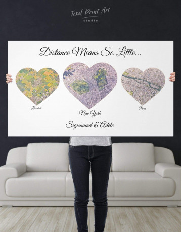 Heart Map Canvas Wall Art - image 2