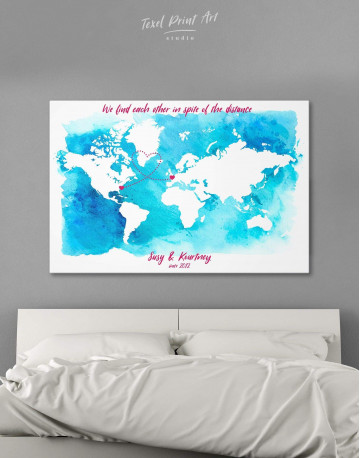 Abstract Relationship Map Canvas Wall Art - image 6