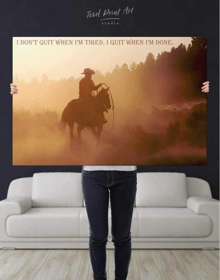 Cowboy and His Rope Wall Art, Canvas Prints, Framed Prints, Wall