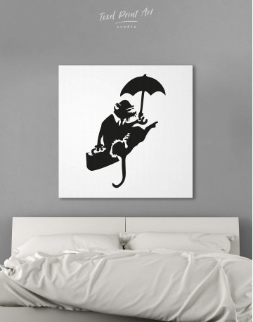 Umbrella Rat Canvas Wall Art - image 4