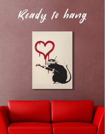 Love Rat Canvas Wall Art