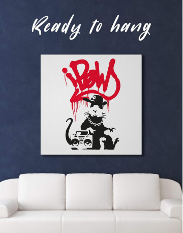 Gangsta Rat Canvas Wall Art - image 3