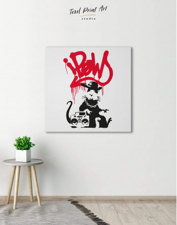 Gangsta Rat Canvas Wall Art