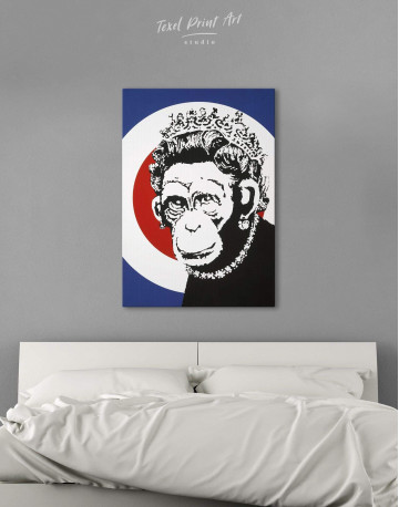 Monkey Queen Canvas Wall Art - image 1