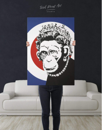 Monkey Queen Canvas Wall Art - image 2